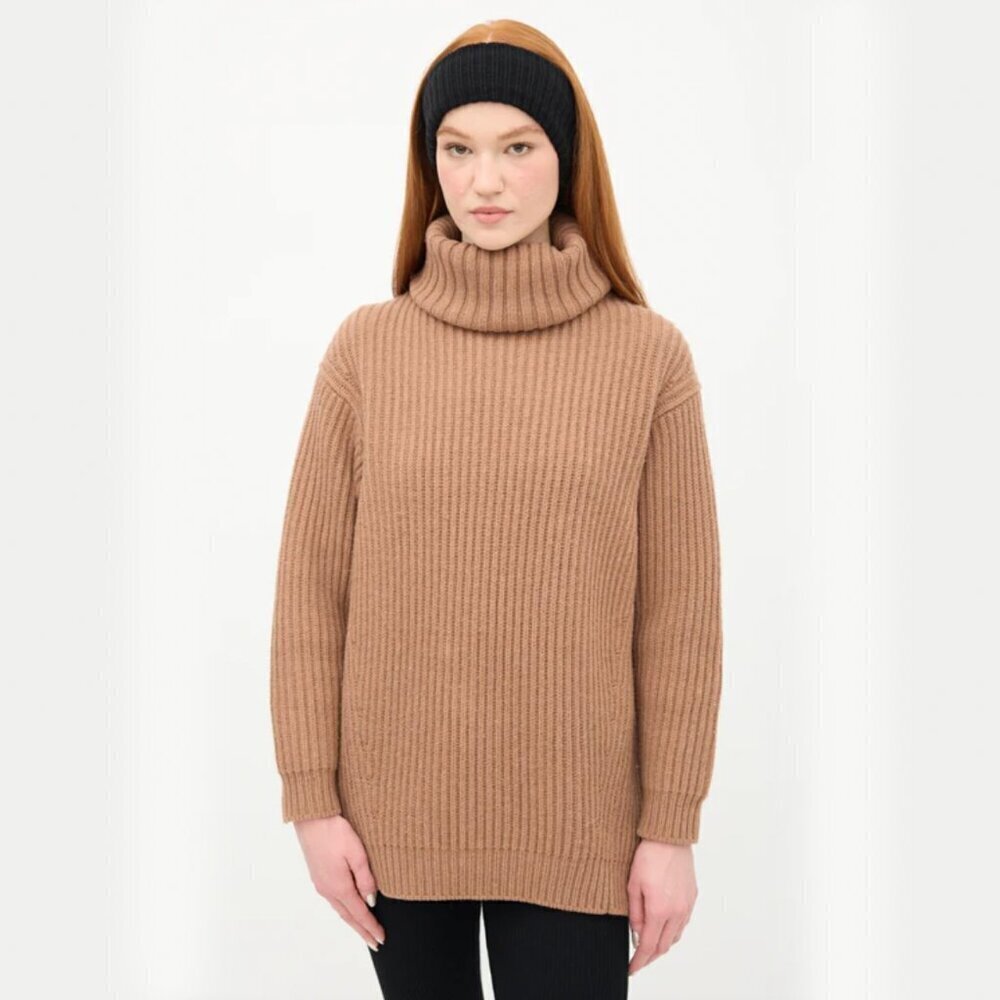 Acne Studios Wool Oversized Knit Disa Camel Sweater Sz XS